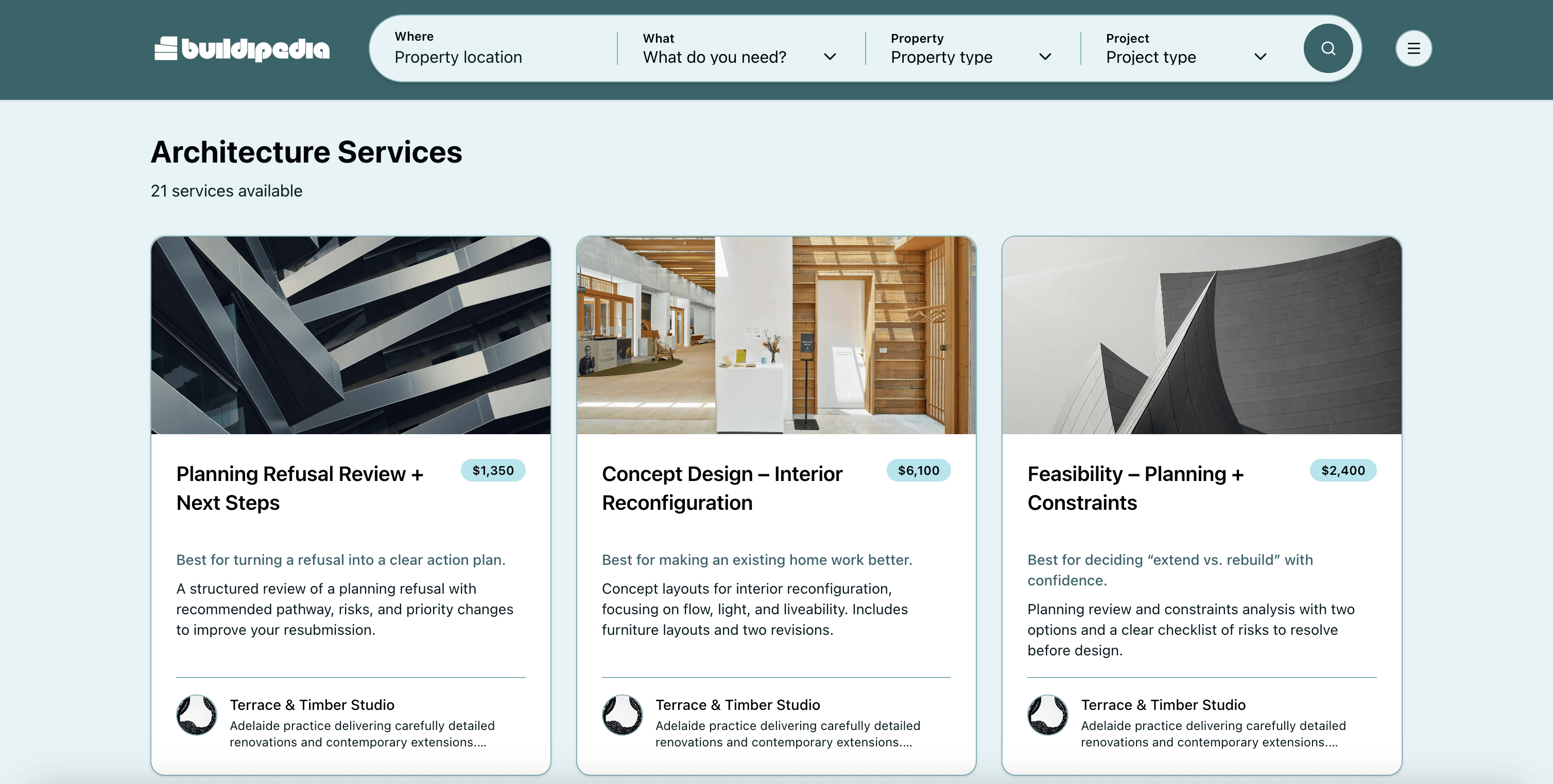Buildipedia marketplace preview